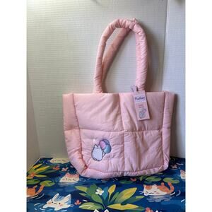 Pusheen Box 15th Anniversary Quilted Tote Bag Pink Puffy Ballons